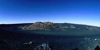 Afrika, Ost-Sahara, Libyen-Expedition: Panorama des Waw an Namus-Kraters